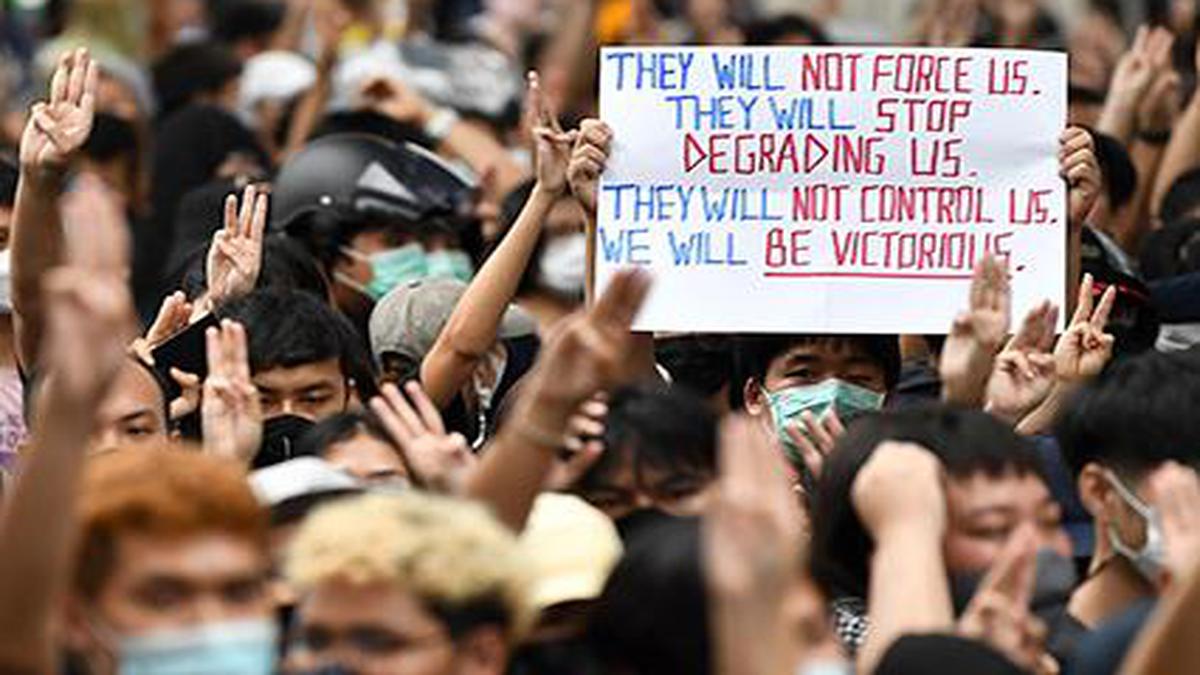 Thousands of protesters hit the streets across Thailand