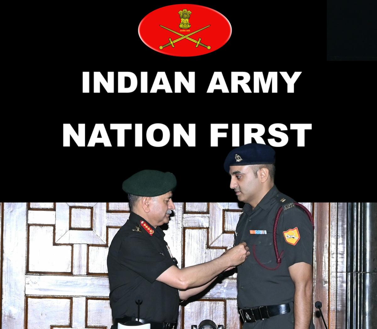 Chief of Army Staff General Upendra Dwivedi on Monday praised Major Bachwala Rohit for his ‘outstanding professionalism’ and ‘selfless dedication’. Photo: X/@adgpi