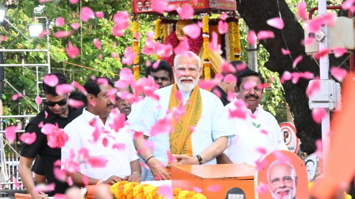 Assembly Elections 2026 highlights: PM Modi holds roadshow in Tamil Nadu, says DMK losing ‘for sure’