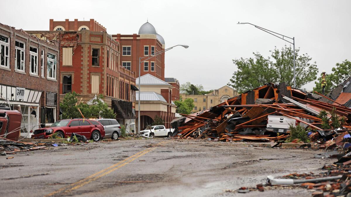 Tornadoes kill 2 in Oklahoma as governor issues state of emergency for 12 counties amid storm damage