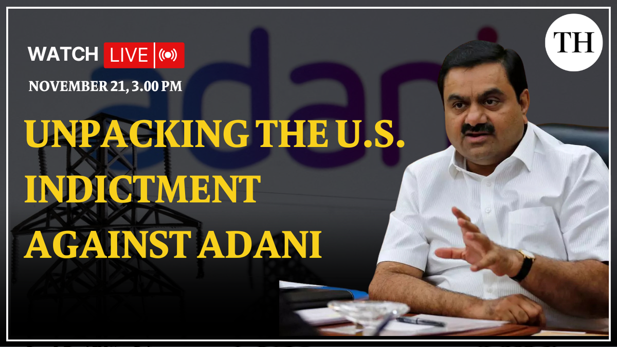 Unpacking the U.S. indictment against Adani | Watch live