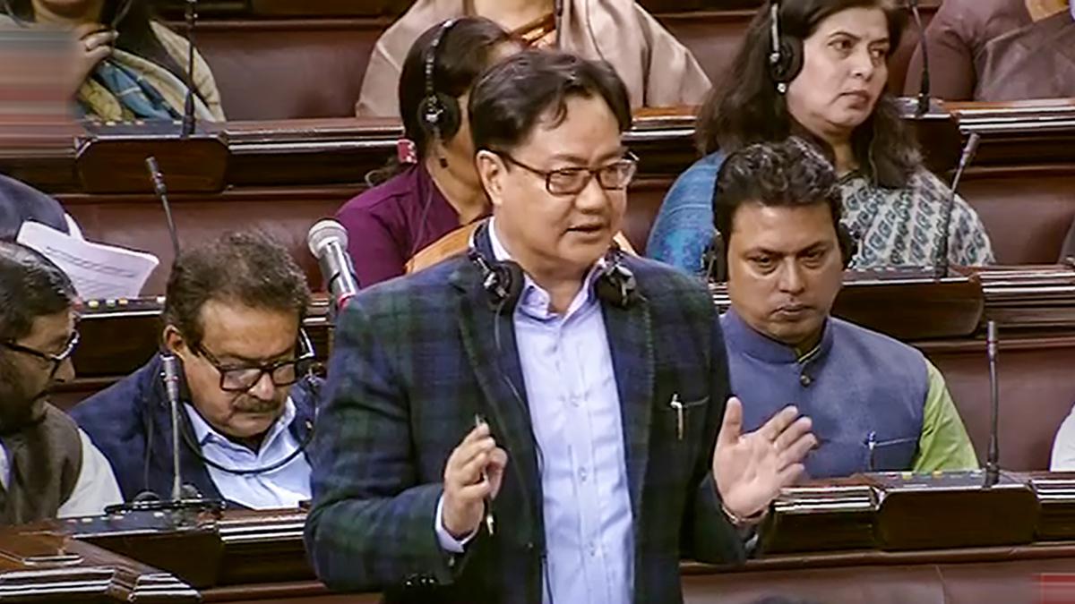 Didn’t receive any reference on Opposition questioning time of electoral bonds: Kiren Rijiju