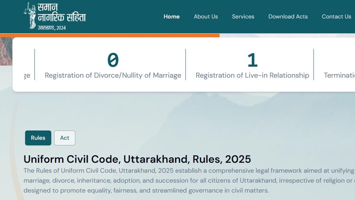 UCC in Uttarakhand: One live-in couple registered in 10 days