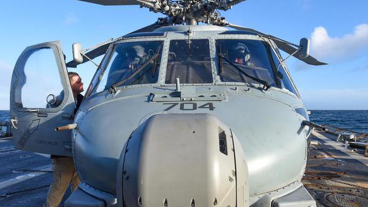 Navy team reaches U.S. for training on MH-60R helicopters