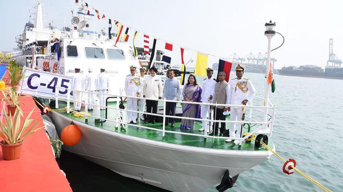 ICG ship C-453 commissioned - The Hindu