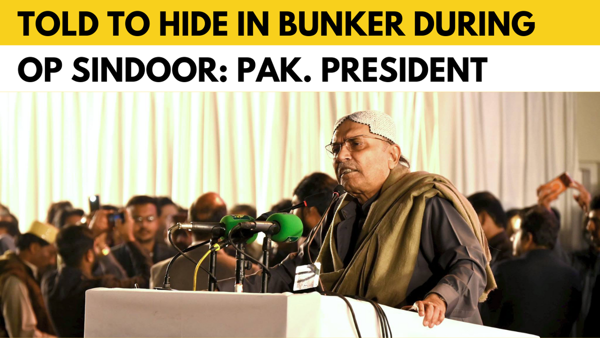 Watch: Pakistan President Zardari reveals he was advised to ‘hide in a bunker’ during Operation Sindoor Watch: Pakistan President Zardari reveals he was advised to ‘hide in a bunker’ during Operation Sindoor