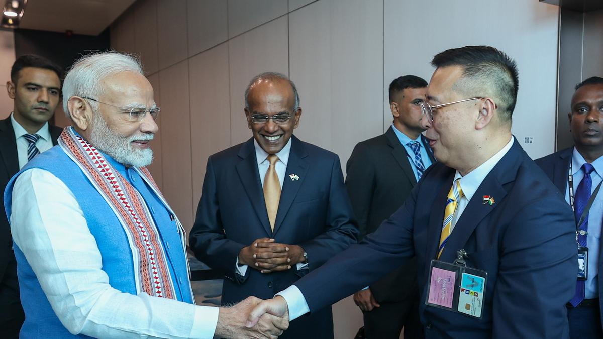 PM Modi arrives in Singapore for two-day visit