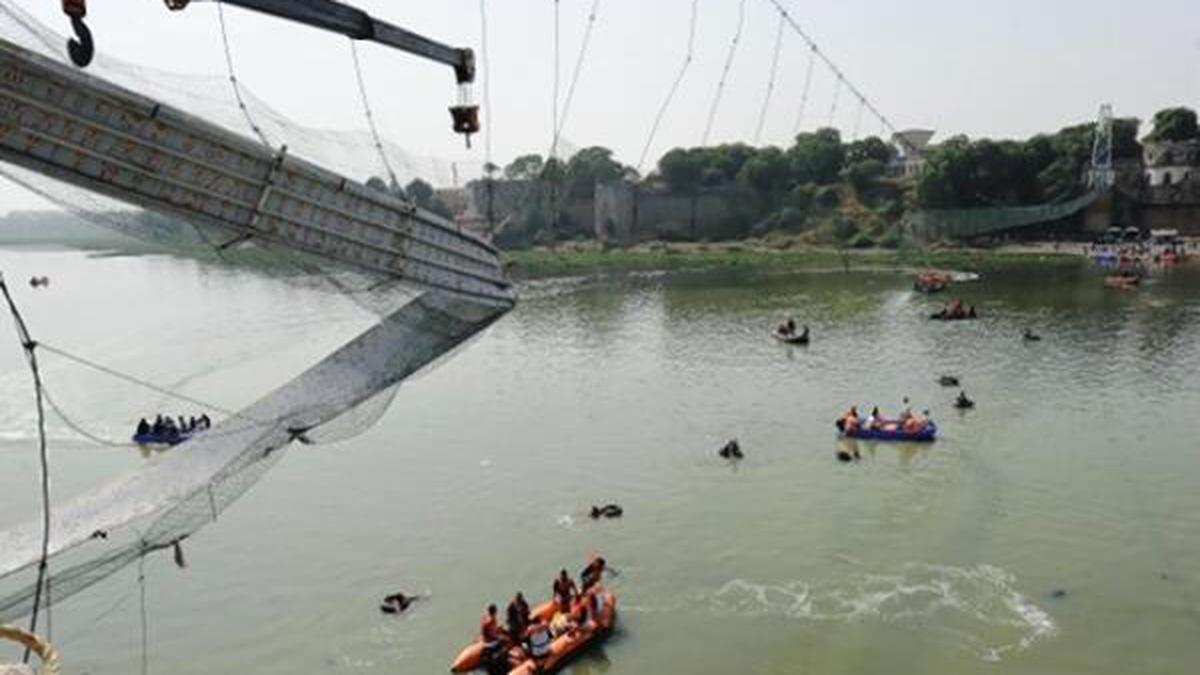 Morning Digest | SIT on Morbi bridge tragedy finds lapses in repairs, maintenance; Chandrayaan-3 lander completes EMI-EMC test, and more
