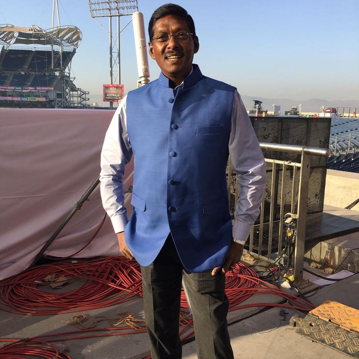 Laxman Sivaramakrishnan later developed into a good analyst. File. SourceX/@LaxmanSivarama1