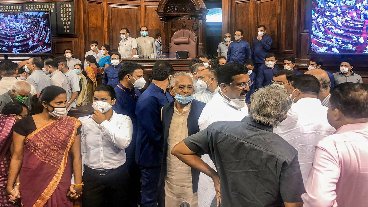 Parliament proceedings updates | Opposition claims war-like situation in Rajya Sabha