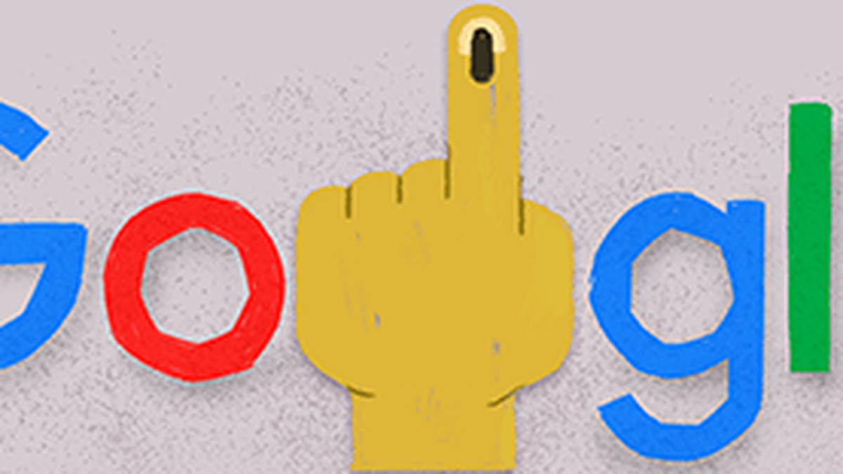 Google Doodle marks second phase of Lok Sabha elections with voting symbol