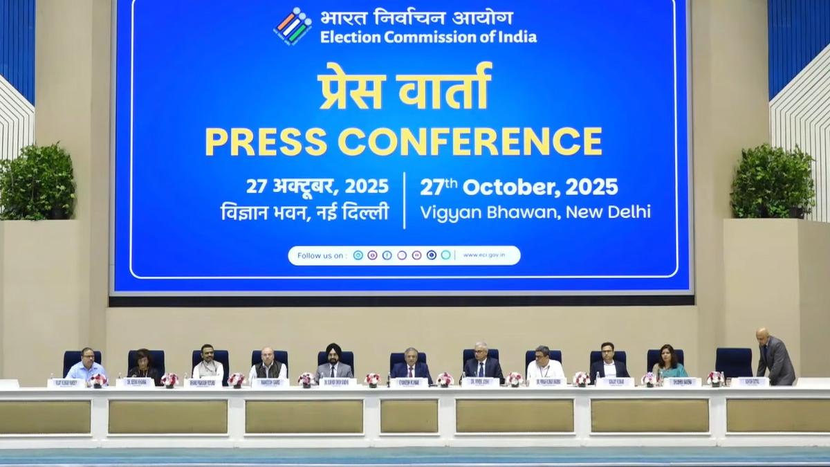 ECI announces phase 2 of Special Intensive Revision of electoral rolls in 12 states | LIVE