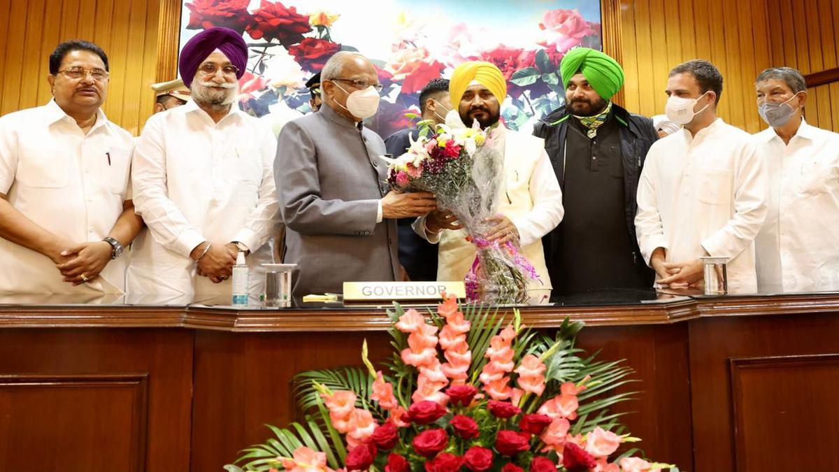 Charanjit Singh Channi Takes Oath As Punjab Chief Minister - The Hindu