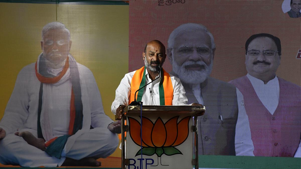 Bandi Sanjay accuses BRS of spreading false propaganda against Centre