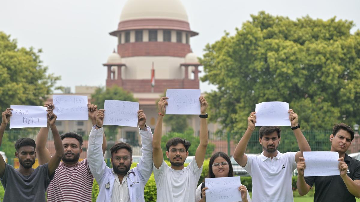 NEET-UG 2024 case: Supreme Court orders NTA to upload centre-wise results by Thursday 5 pm