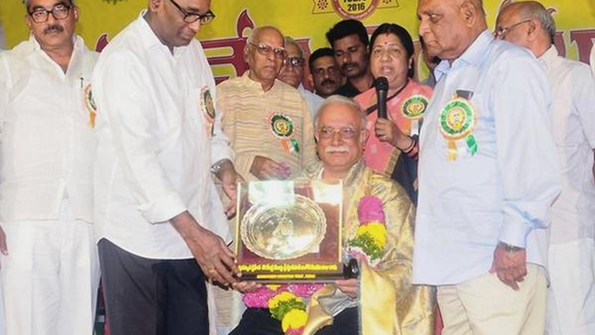 Ashok Gajapathi Raju presented with award The Hindu