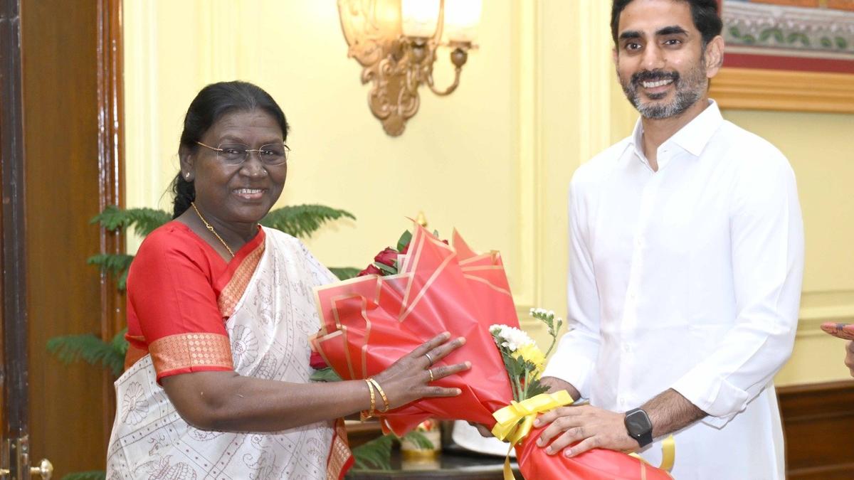 Nara Lokesh meets President Murmu, thanks her for approving Amaravati Capital Bill