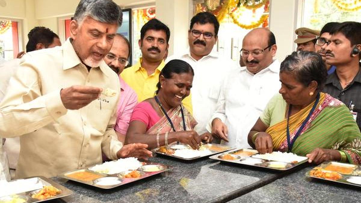 100 Anna Canteens opened across Andhra Pradesh The Hindu