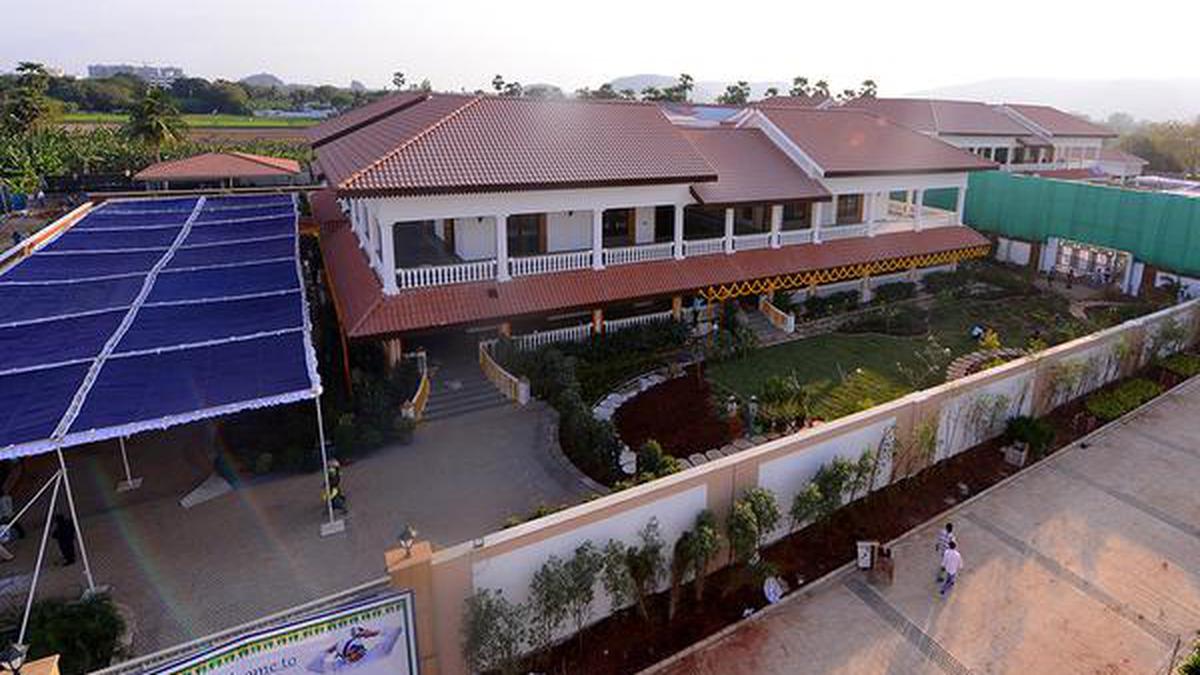 Police step up security at Jagan’s Tadepalli residence The Hindu