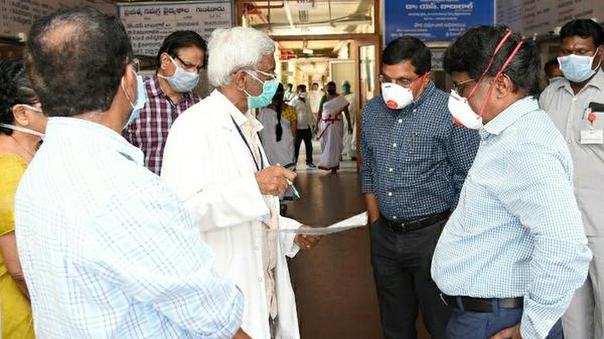 Old GGH converted into COVID-19 hospital in Guntur - The Hindu