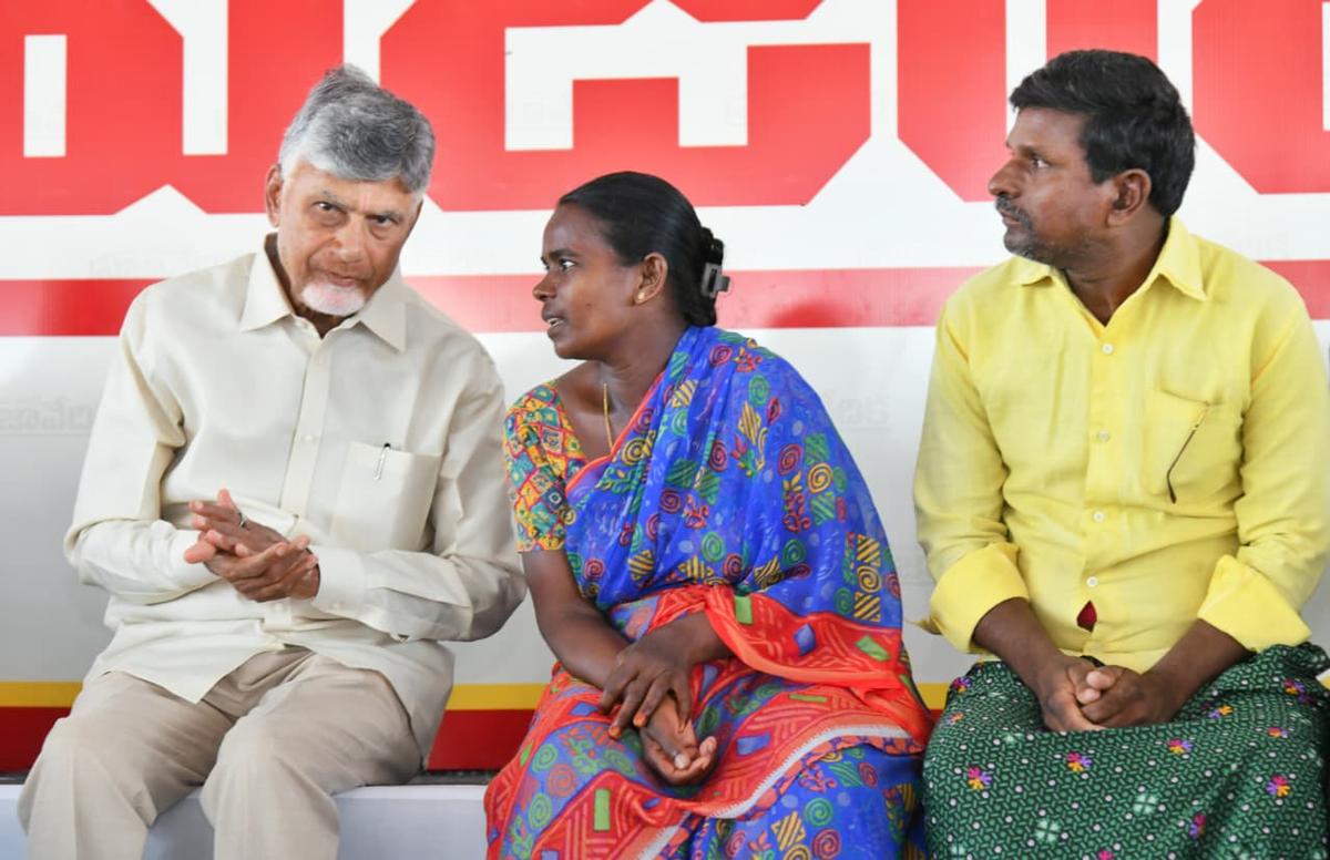 thehindu.com - G.V.R. Subba Rao - Naidu hands ₹5 lakh each to 35 construction workers in Pamarru on May Day, lists welfare schemes