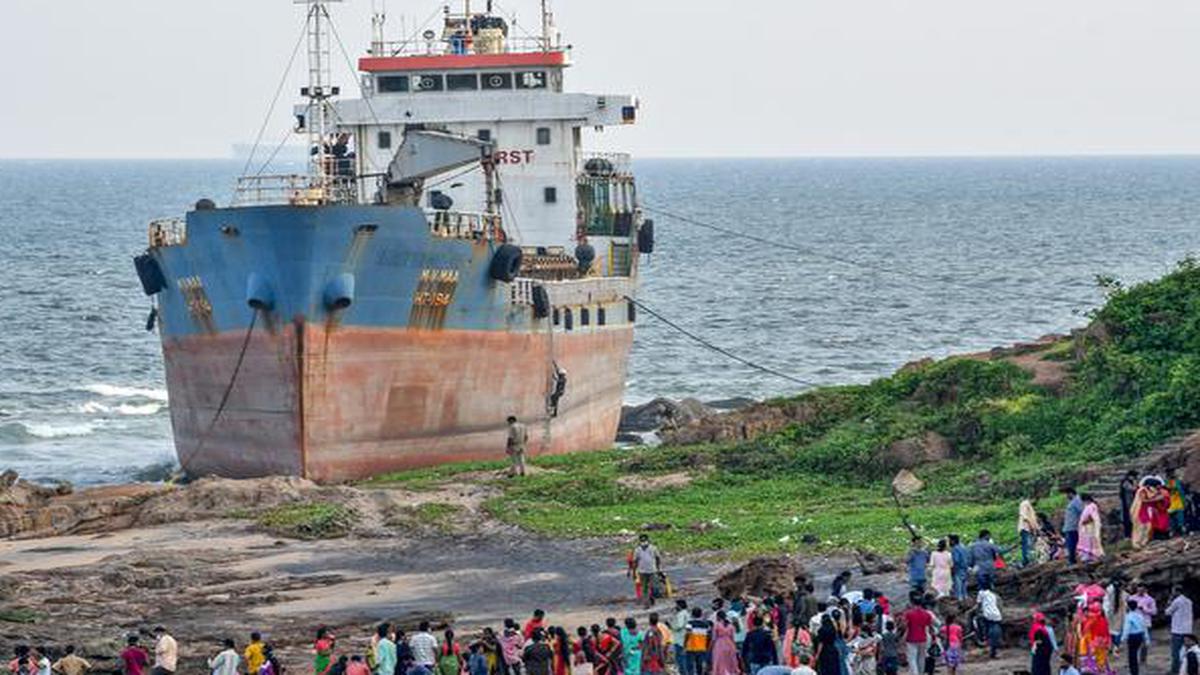 Efforts on to tow ‘MV Maa’ back into the sea