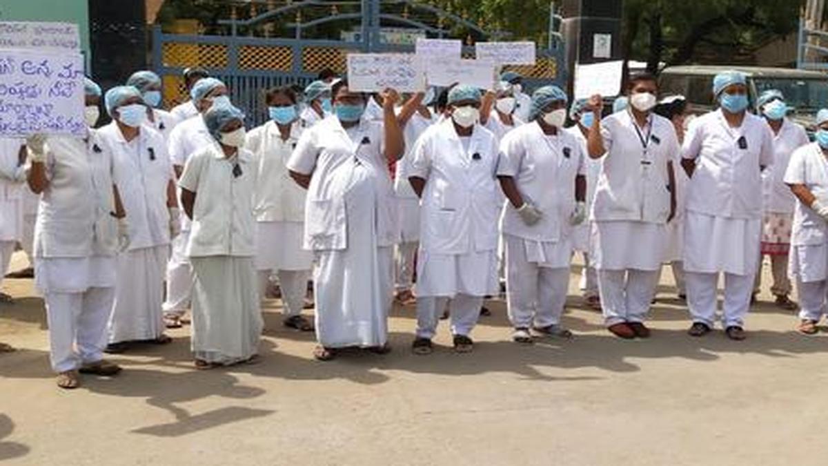 Nurses seek regularisation of services The Hindu