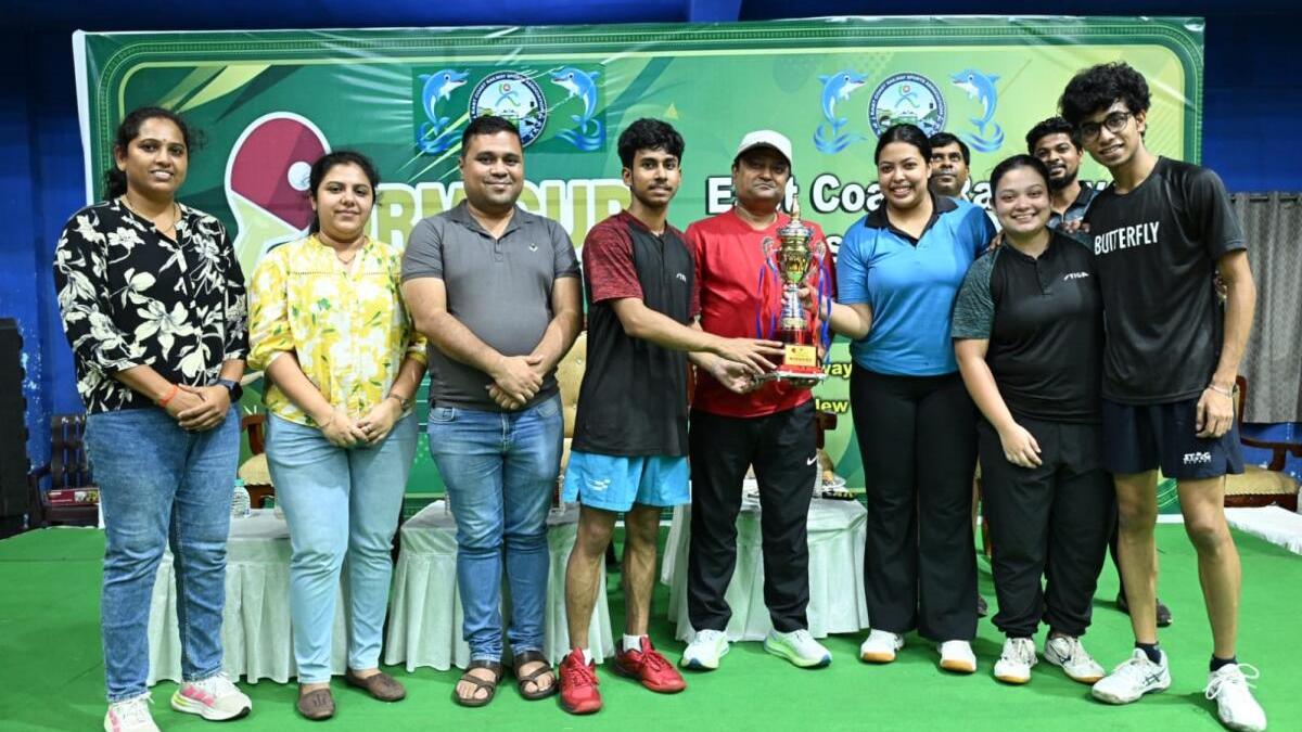 Team SERSA wins 2026 DRM Cup Table Tennis title at Railway Indoor Stadium in Visakhapatnam