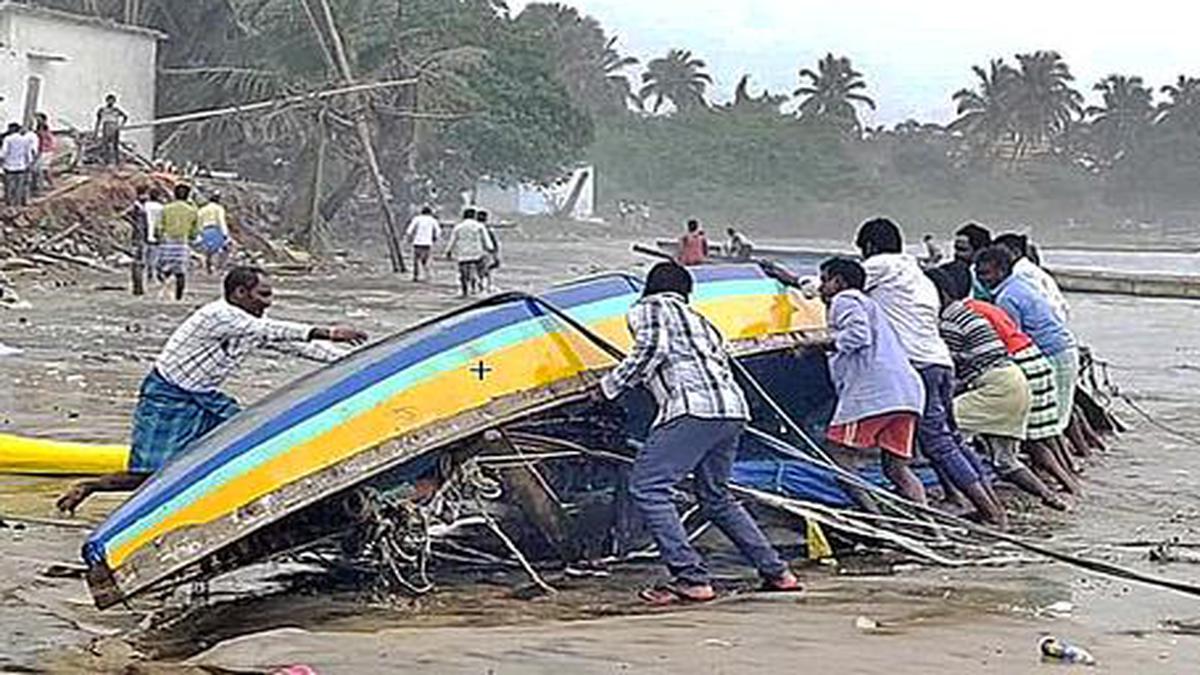 Pudimadaka inundated as Amphan makes landfall - The Hindu