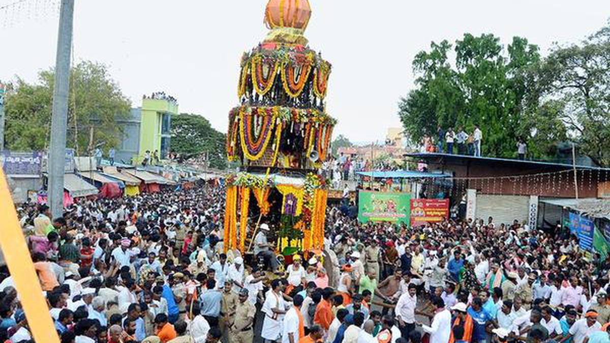 Rathotsavam, Special Puja Mark Ugadi At Srisailam Temple - The Hindu