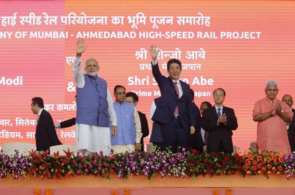 Modi, Abe lay foundation for bullet train - The Hindu