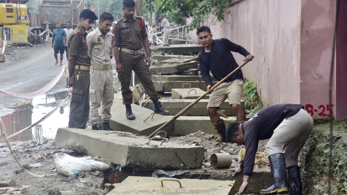 Body of eight-year-old Avinash Sarkar, who fell into a stormwater drain in Guwahati on July 4, recovered