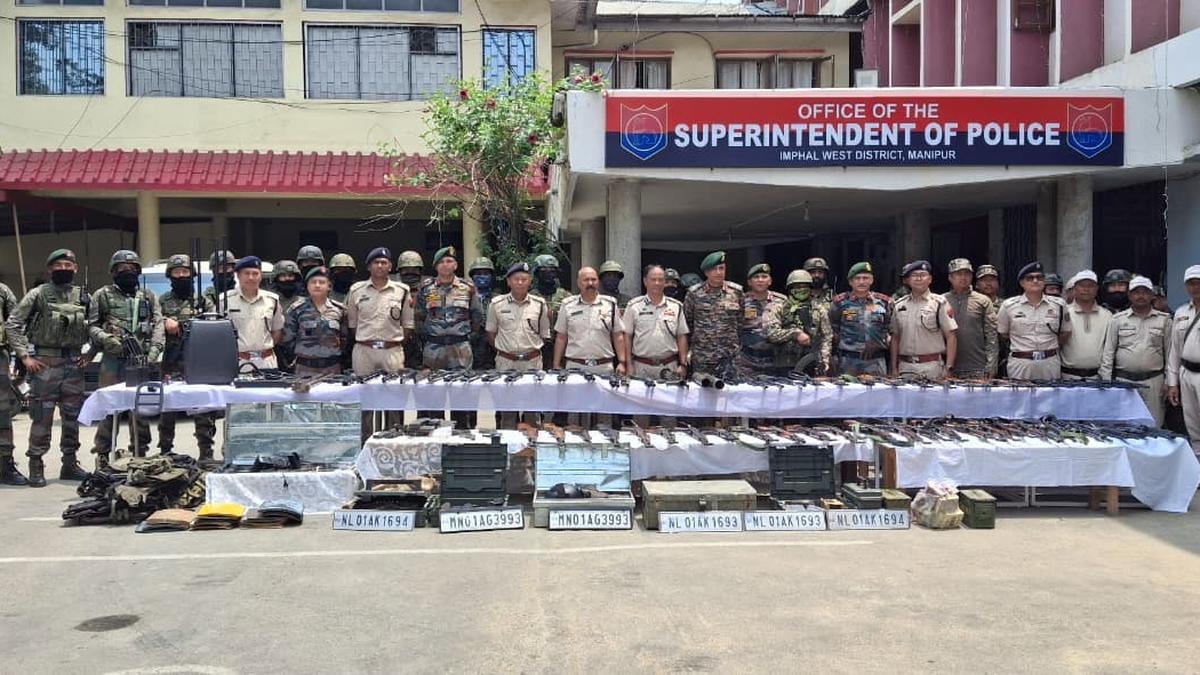 Manipur Police recover weapons, including looted police weapons, from cadres of armed group