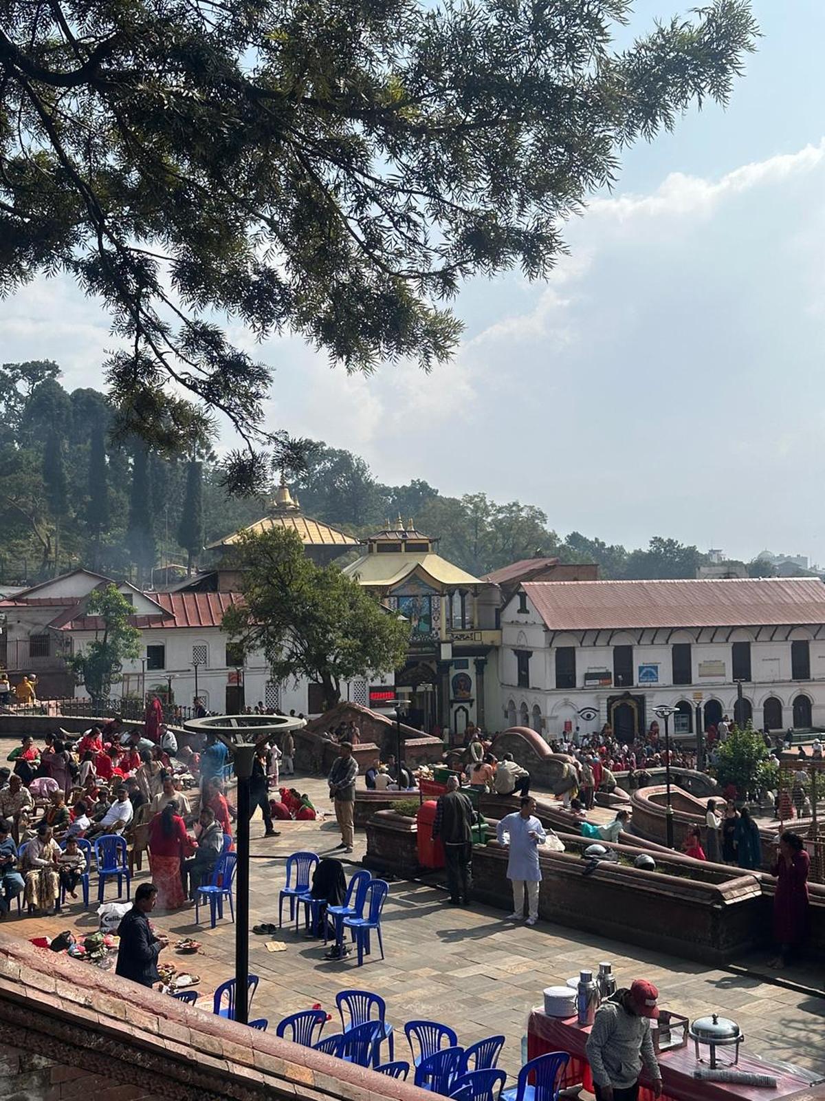 A glimpse of the iconic Pashupatinath Temple in Kathmandu, Nepal.