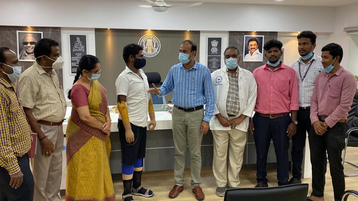 Coimbatore youth who lost limbs walks again, thanks to CMCH medical team