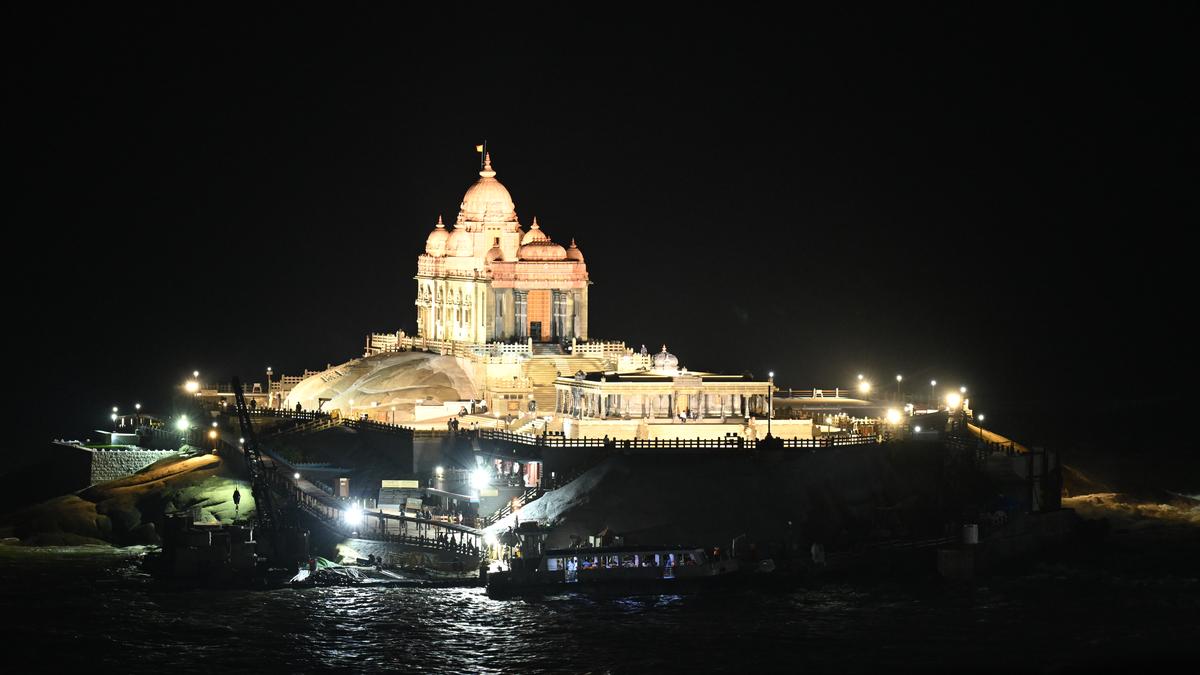 PM Narendra Modi starts his meditation at Vivekananda Rock Memorial