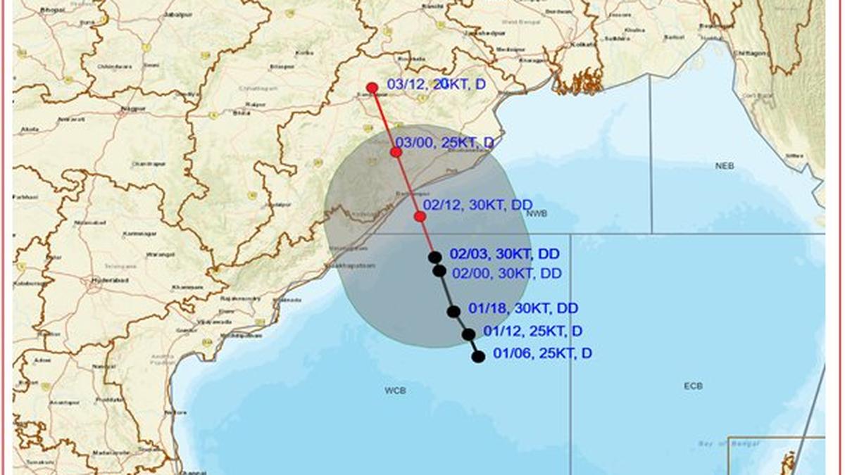 Heavy rain pounds Odisha, deep depression moving towards coast
