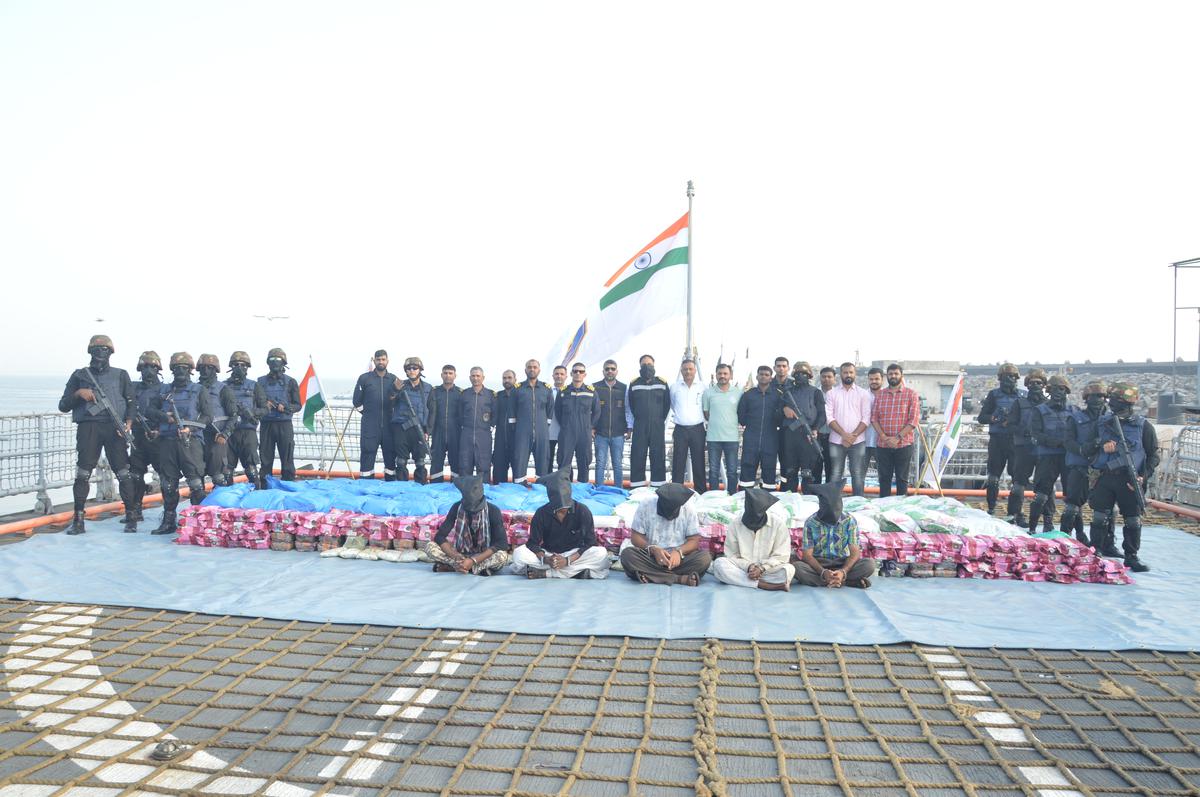 Ncb Navy Gujarat Ats Joint Operation Makes Largest Ever Offshore Drug