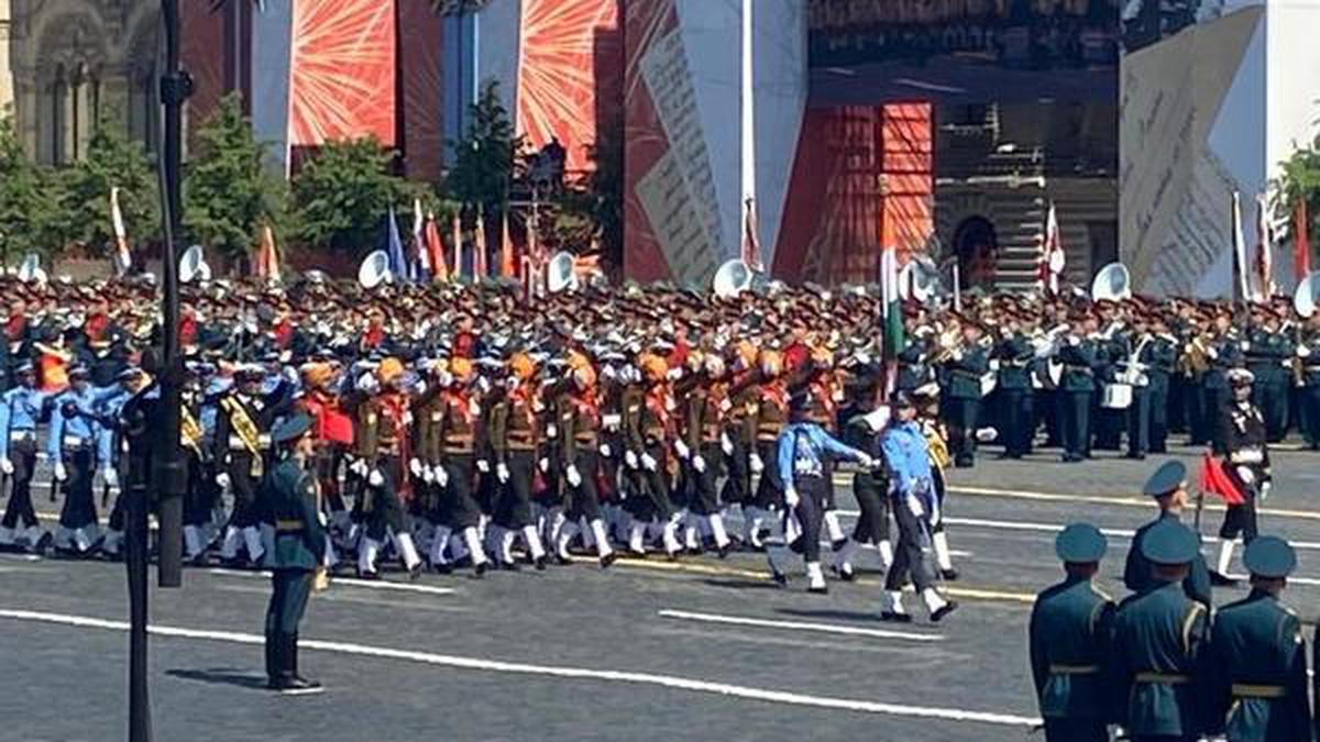 Indian military contingent participates in Victory Day Parade in Russia