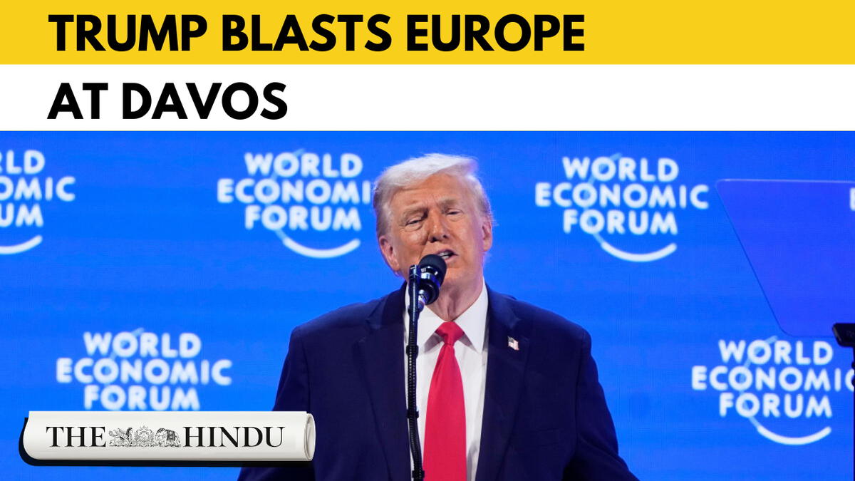 At Davos, Trump rules out force in Greenland