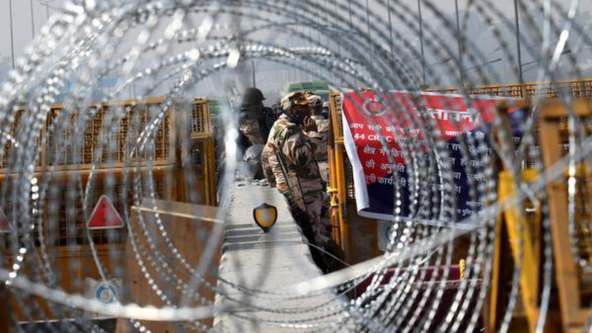 Police use barbed wire, spikes, trenches to cut off protest sites