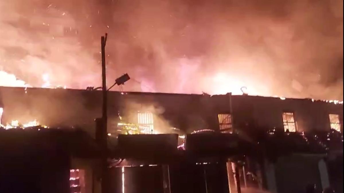 Fire damages five shops in Kundapura