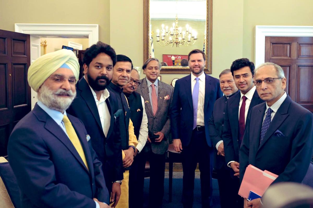 In the U.S., the delegation led by Congress MP Shashi Tharoor, met with several interlocutors, including U.S. Vice-President J.D. Vance, over four days from June 3-6. The visits came amid repeated claims by Mr. Trump that he had mediated to stop the escalating conflict between India and Pakistan. Picture: X/@shashitharoor