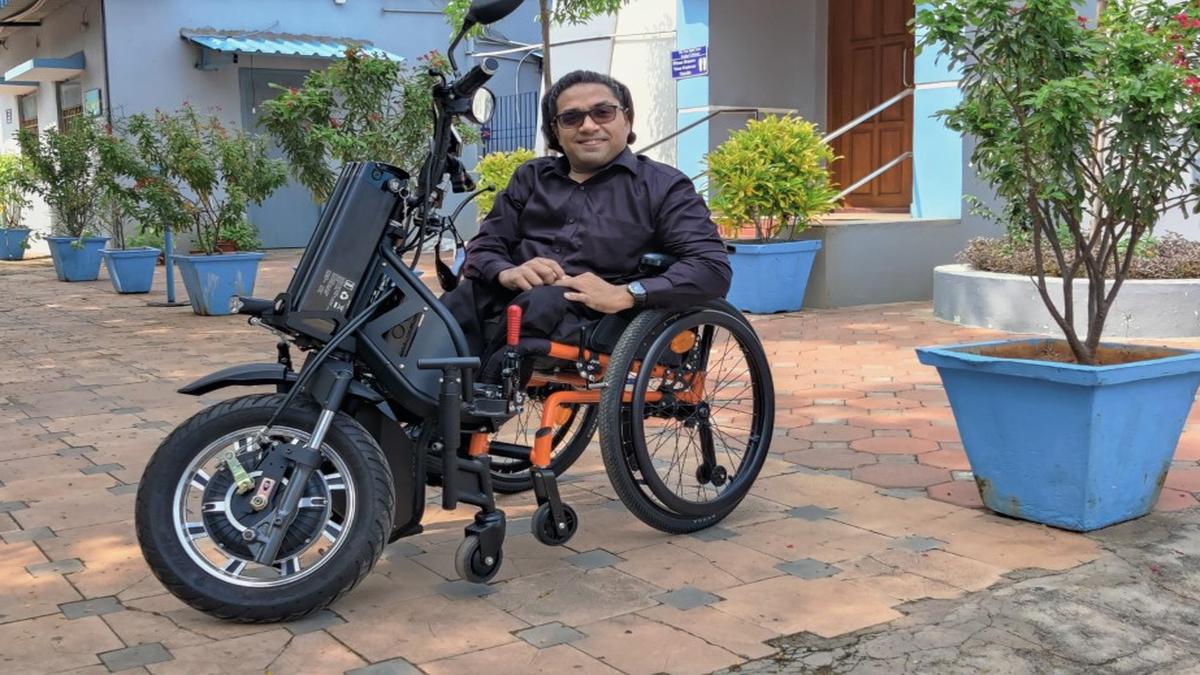 IIT Madras designs lowcost motorised wheelchair The Hindu