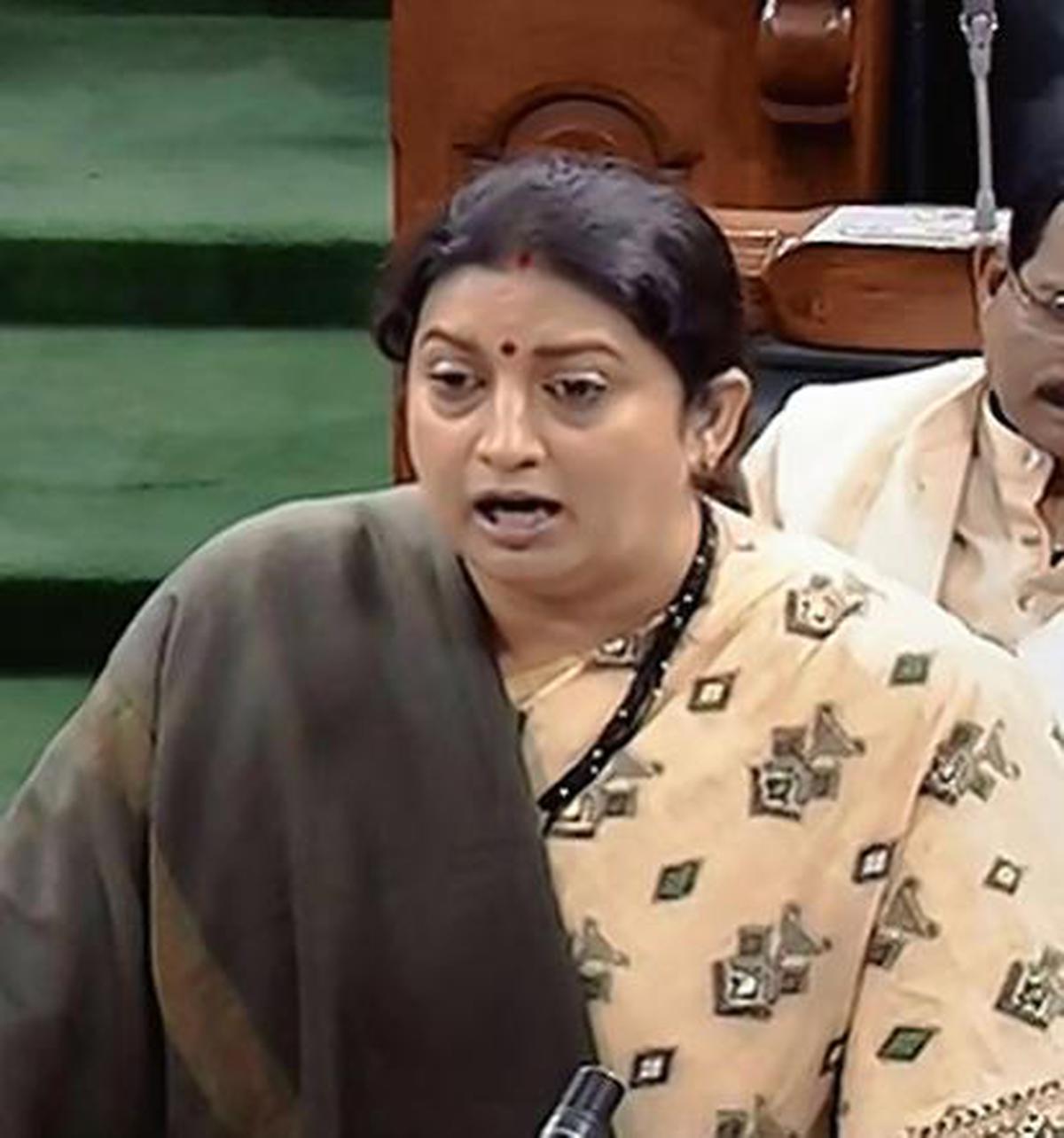 Smriti Irani Porn - 377 child porn sites shut, 50 FIRs filed, Smriti Irani tells RS - The Hindu