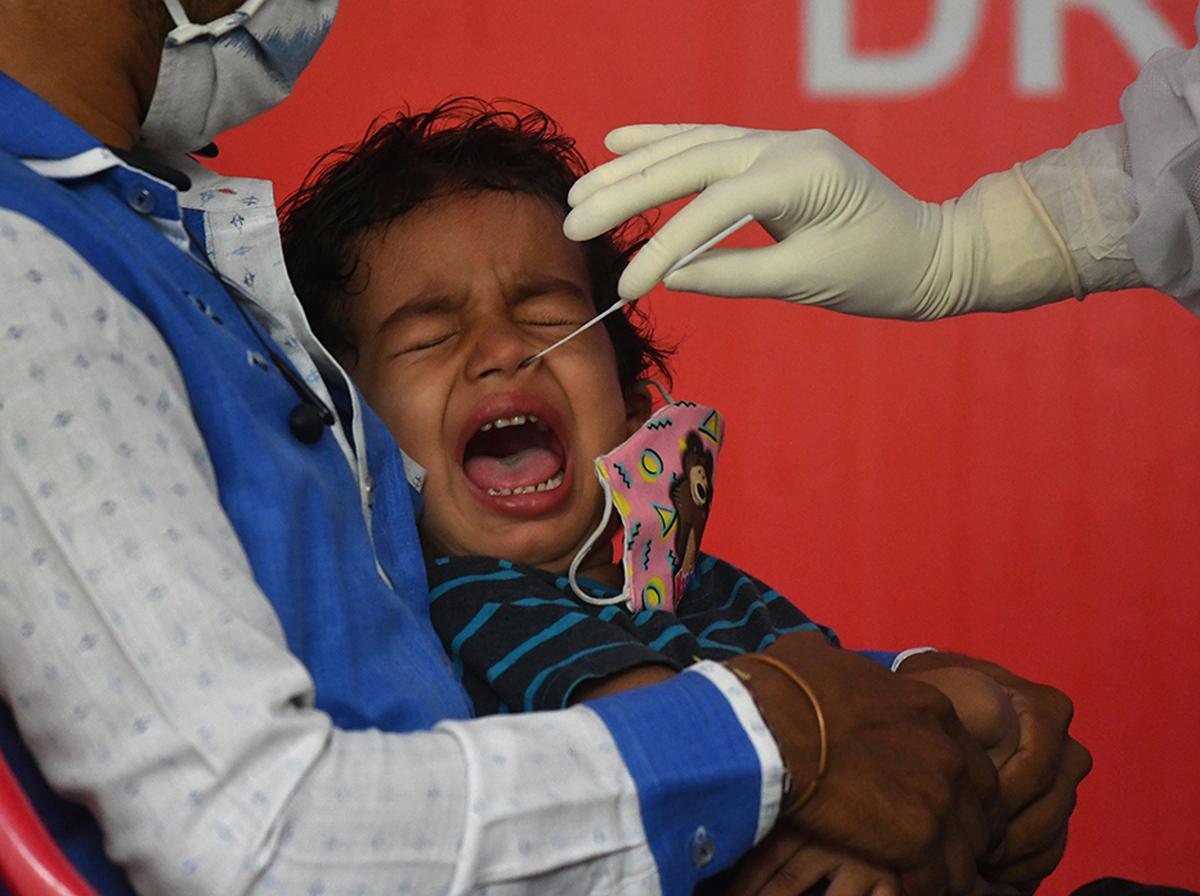 The pandemic response showcased effective local implementation of health strategy. The photo shows swab collection at a PHC in Kochi. The pandemic response showcased effective local implementation of health strategy. The photo shows swab collection at a PHC in Kochi.