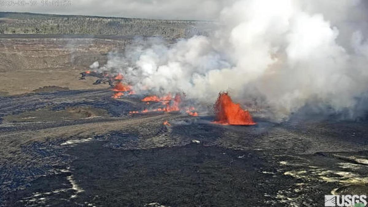 Hawaii volcano Kilauea erupts after nearly two months of quiet