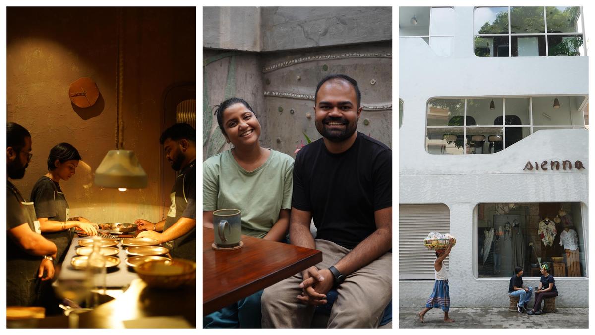 (Left to Right) Inside Ranna Ghor; Chef Koyel and Chef Avinandan; and a view of the 93-yearold building that houses Sienna and Ranna Ghor (Left to Right) Inside Ranna Ghor; Chef Koyel and Chef Avinandan; and a view of the 93-yearold building that houses Sienna and Ranna Ghor