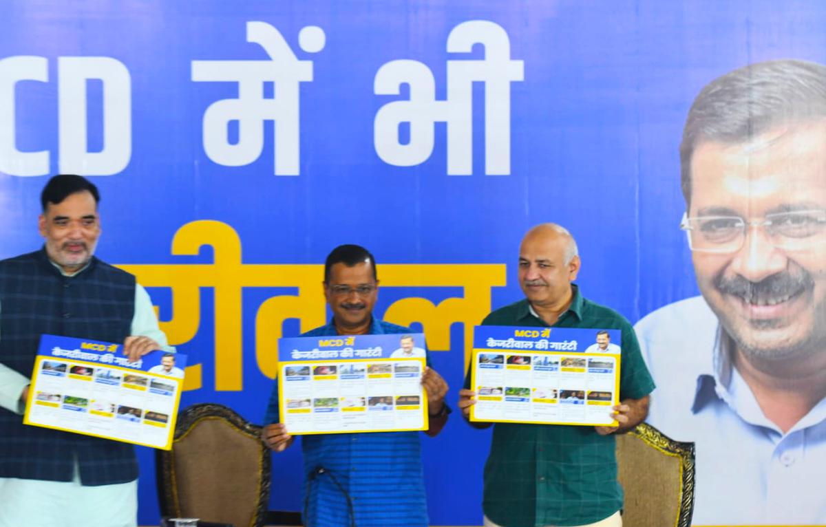 MCD polls 2022: Delhi CM Kejriwal announces AAP’s ten guarantees