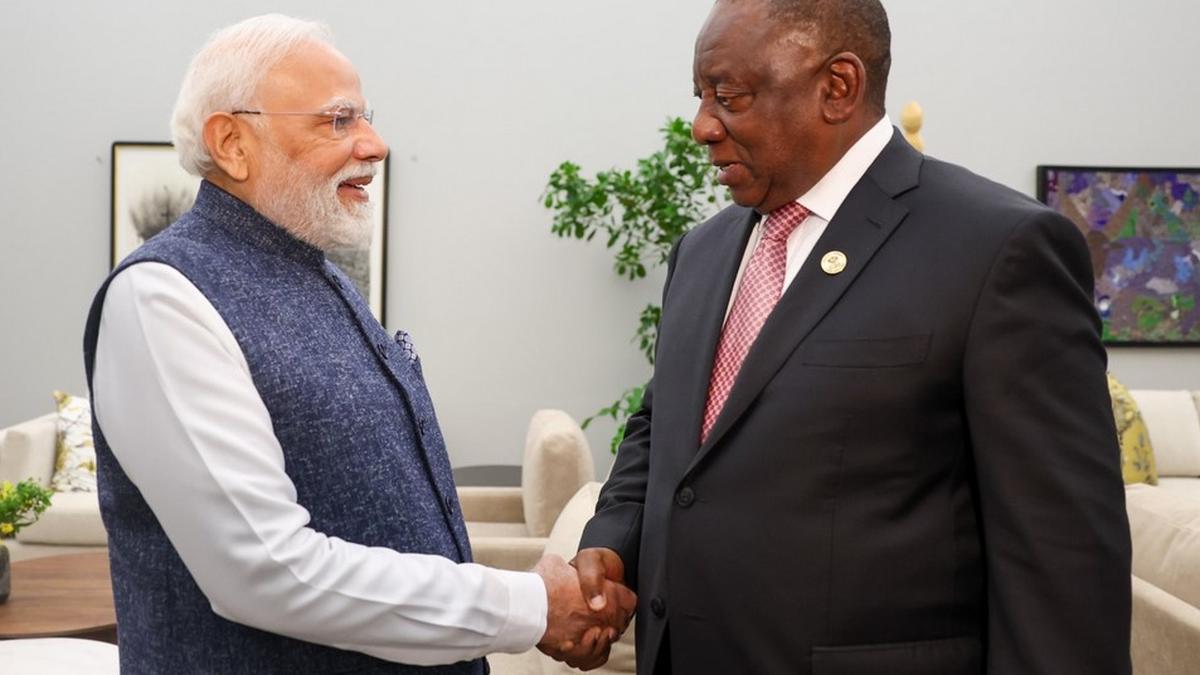PM Modi holds talks with South African President Ramaphosa, discusses cooperation in trade, critical minerals